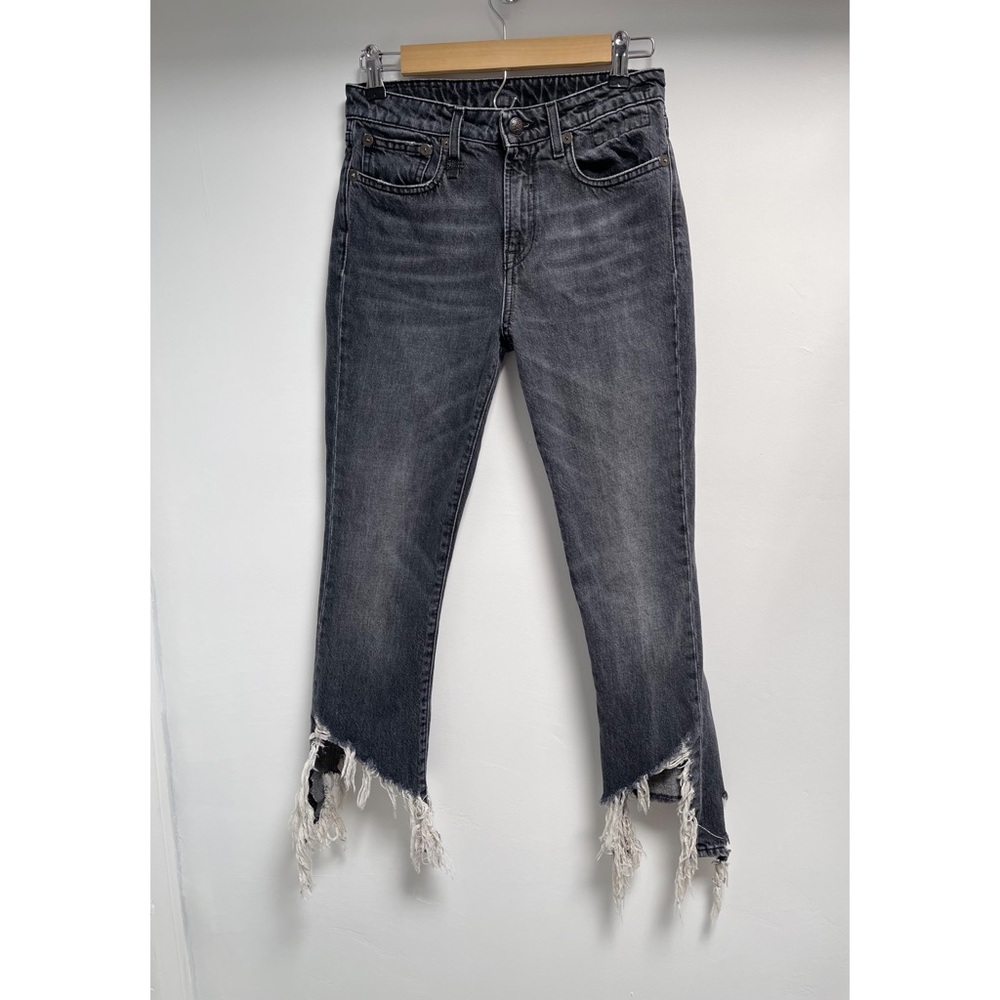 R13 Kick Fit With Frayed Hem Jeans - Picture 2 of 3
